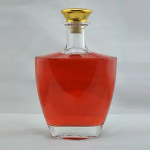 Botella de vino esmerilado, brandy AU, 500ml, 1000ml, ciroc, de vidrio a granel, precio de botella de vodka