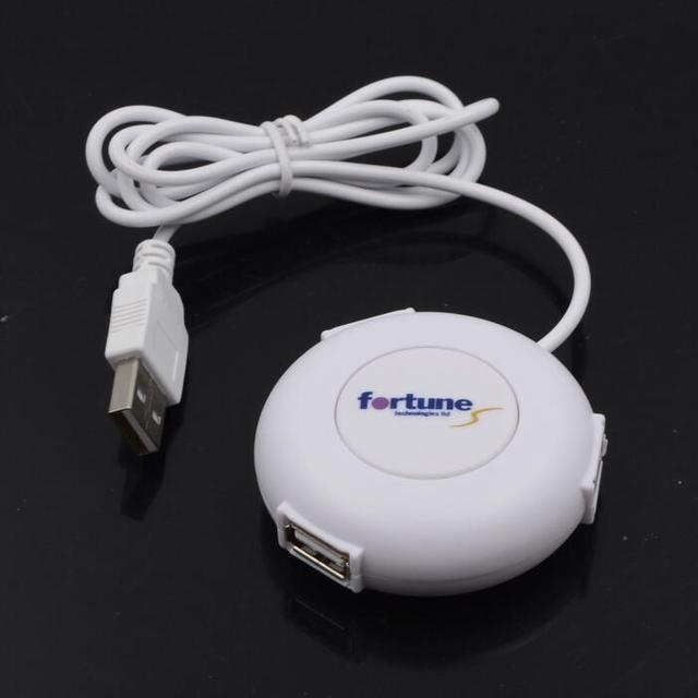 Novelty Promotion Gift Round Shaped 3 Port Usb Hub Webkey Button