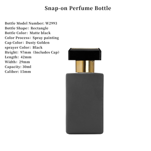 Botella de Spray de Vidrio Premium de Alta Calidad en Oferta, Botella de <span class=keywords><strong>Perfume</strong></span> Vacía Cuadrada de 100 ml/30 ml/50 ml con Pulverizador y Embalaje en Caja - Product Image 2