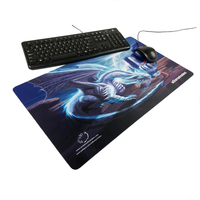 Tapis de souris de jeu 14x24 antistatique pour l'ordinateur, la saisie, les jeux de cartes, le travail de bureau