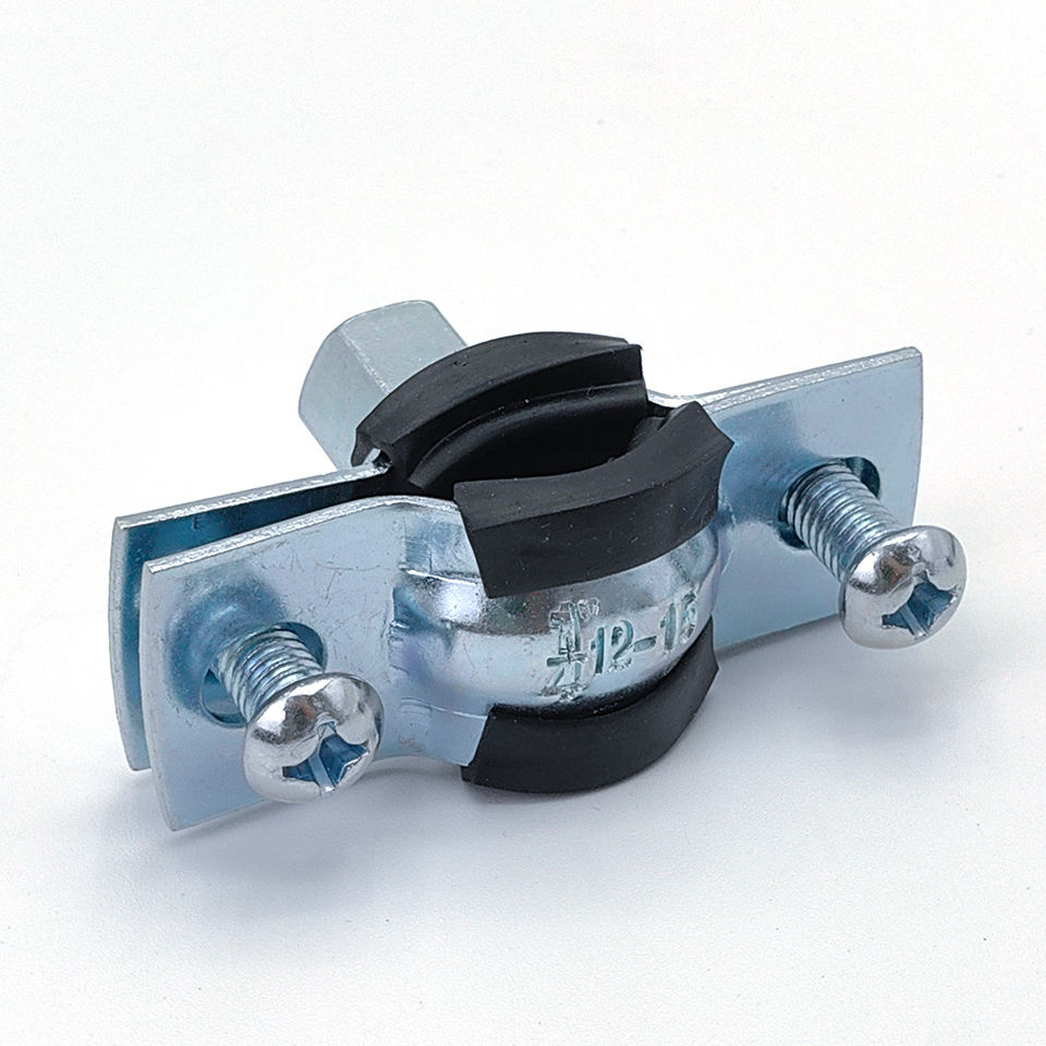 Heavy Duty Pipe Supporting Clamp Steel Material with Rubber Lined Two ...