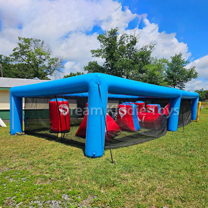 Ngoài trời trò chơi lều trận chiến Inflatable paintball bunker lĩnh vực Inflatable paintball bunker Bộ bắn cung Laser tag Arena - Product Image 1