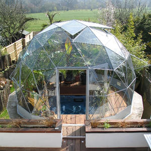 Serre géodésique avec revêtement en PVC transparent imperméable - Product Image 5