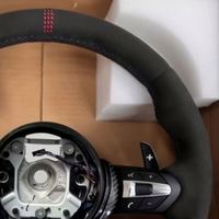 Volant en suède M Performance avec boutons rouges M et palettes de changement de vitesse pour BMW E90 F30 F80 M3 F10 M5 F82 M4 F20 F32 Tous modèles