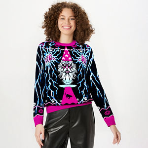 Custom Devil Print <strong>Halloween</strong> Sweater Men's <strong>Women's</strong> Knitted Sweaters Families Ugly Christmas Pullover Vampire <strong>Jumper</strong> - Product Image 4