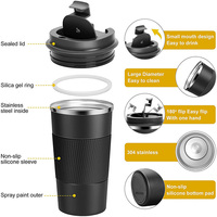 Vaso Térmico Personalizado con Logotipo, Reutilizable, a Prueba de Fugas, para Camping, de Doble Pared, Aislado, de Acero Inoxidable, para Café