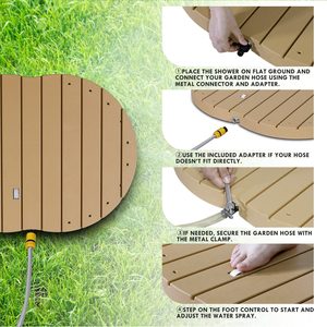 <span class=keywords><strong>Douche</strong></span> de sol extérieure CYEN - Prix direct usine - <span class=keywords><strong>Douche</strong></span> de jardin - Protection UV - Utilisation simple - Pratique - Product Image 3