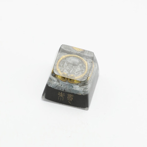 Keycaps สีดำลายคณิตศาสตร์ Wukong กุญแจช่างเรซิน<span class=keywords><strong>ใส</strong></span>สำหรับตกแต่งแป้นพิมพ์ - Product Image 6