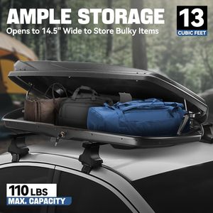 Muestra Gratuita, Bolsa de Techo para Auto de Primera Calidad, 15 Pies Cúbicos, Universal, Impermeable, Plegable, a Prueba de Fugas, Diseño Deportivo para Viajes - Product Image 2