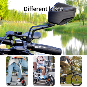 EasyDo กระจกนิรภัยติดแฮนด์จักรยานไฟฟ้า,กระจกมองหลังมุมกว้างปรับได้360สำหรับจักรยานเสือภูเขา - Product Image 6