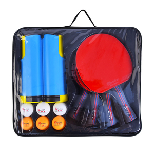 Haute qualité en gros personnalisé pas cher <span class=keywords><strong>4</strong></span> raquettes 6 balles avec filet rétractable divertissement familial <span class=keywords><strong>ping</strong></span>-<span class=keywords><strong>pong</strong></span> tennis de table ensemble A10-2 - Product Image 3