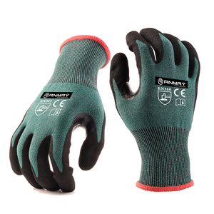 Gants de travail de sécurité résistants aux coupures de niveau <span class=keywords><strong>D</strong></span> ANSI A5, avec doublure HPPE de calibre 15, enduits de nitrile sablé - Product Image 5