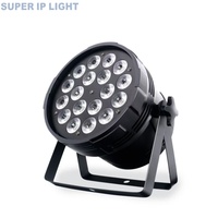 Projecteur LED PAR à faisceau large SUPER IP LIGHT 180W 18x10W RGBW DMX512, CRI élevé, en alliage d'aluminium, dimmable, garantie 1 an, pour KTV, bars, mariages