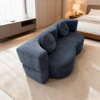 Modernes Modulares Marsiling Integriertes Ecksofa mit Schlaffunktion, Dreisitzer, Polsterung, Gerade Armlehnen, Kompakt für Wohnzimmer
