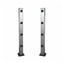 Detector de Intrusión Láser Infrarrojo, Sistema de Alarma de Seguridad Antirrobo con 4 Haces, Metálico, IP65, Impermeable, para Cercas Perimetrales