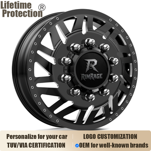 Jantes en alliage forgé American Force H02 <span class=keywords><strong>Siege</strong></span> DRW 22 24 26 pouces pour Ford F450 F550 DRW Châssis commercial Cabine double - Product Image 1