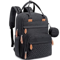 Sac à couches sac à dos multifonction étanche voyage essentiel bébé sac avec matelas à langer, sangles de poussette et étui à sucette unisexe