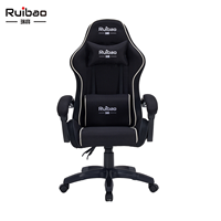 Chaise de jeu inclinable et pivotante en tissu industriel personnalisable avec éclairage RGB, prise en charge OEM, avec plusieurs couleurs LED pour les détaillants mondiaux