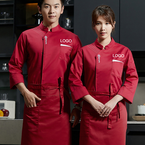 Chemise de mode pour serveurs de restaurant modernes serveuse à manches longues hauts manteaux pour femmes cuisine uniforme <span class=keywords><strong>Chef</strong></span> - Product Image 2