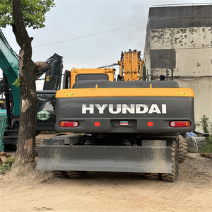 Fournisseur de confiance hydraulique de matériel de construction utilisé par Cummins Engine de pelle de l'excavatrice 21ton de roue de la taille moyenne Hyundai R210W-9S - Product Image 4