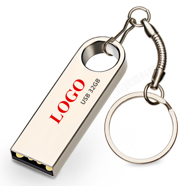 Custom USB Flash Drive 3.0 Pen Drive with 1GB 2GB 4GB 8GB 16GB 32GB 64GB 128GB Flash Memory Disk Stick Metal Logo