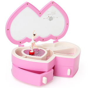Elegante <span class=keywords><strong>Caja</strong></span> <span class=keywords><strong>Musical</strong></span> <span class=keywords><strong>de</strong></span> Bailarina <span class=keywords><strong>en</strong></span> <span class=keywords><strong>Forma</strong></span> <span class=keywords><strong>de</strong></span> Corazón, Regalo <span class=keywords><strong>de</strong></span> San Valentín para Niñas, Joyero <span class=keywords><strong>Musical</strong></span> - Product Image 1