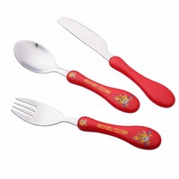 Ensemble de couverts pour enfants avec manche en plastique quantité minimale de commande LOW