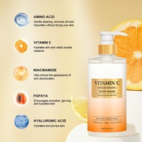 Gel douche éclaircissant à l'acide salicylique pour peaux ternes et irrégulières, gel douche éclaircissant à la vitamine C, savon de douche quotidien
