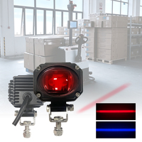 Nouvelle lampe d'avertissement rouge 10W, DC10-80V, LED haute intensité, IP67, boîtier en aluminium moulé sous pression pour chariot élévateur, grandes machines