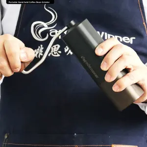 AFEDEWINNER Moulin à <span class=keywords><strong>café</strong></span> manuel pour usage domestique, moulin à grains de <span class=keywords><strong>café</strong></span> à double roulement, positionnement portable - Product Image 2