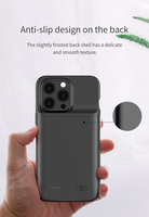Étui de batterie Li-Polymère ultra-mince 4800 mAh de haute qualité à charge rapide avec affichage LED pour iPhone 12, emballage souple et clip latéral
