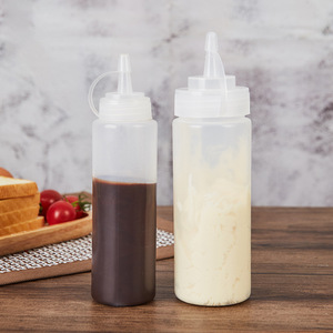 Squeeze Bottle 230Ml 80Z Plastic Lid Leak Resistant Condiment Storage Container For Sauce Salad Cream - Product Image 1