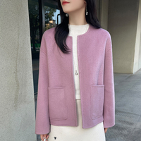 Manteau en Laine Double Face Haut de Gamme Luxueux pour Femme, Nouvelle Collection Automne 2026, Design Décontracté et Chaud, Vente en Gros Usine