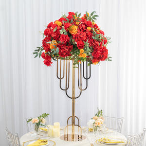LANJO Geometric flower stand display Gold Flower Rack Wedding <b>Table</b> Centerpiece for Wedding Party Dinner <b>Table</b> - Product Image 3