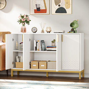 <span class=keywords><strong>Buffet</strong></span> de luxe de 59 pouces, armoire de rangement moderne, meuble de cuisine, <span class=keywords><strong>buffet</strong></span> avec 4 portes - Product Image 3