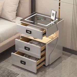 Smart <b>Bedside</b> <b>Table</b> With Wireless <b>Charging</b> And Safe Storage For Bedroom Use - Product Image 3