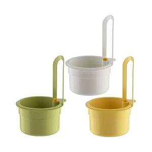 Wholesale Detachable <b>Plastic</b> Hanging Drain <b>Basket</b>, Press-Type Kitchen Fruit Rack with Easy No-Drilling Installation - Product Image 2