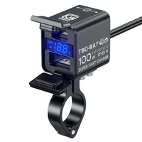 Chargeur double USB étanche Kewig B13 pour moto, charge super rapide, prise de courant modifiée pour moto
