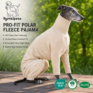 Mono de Forro Polar para Perros, Cuello Alto, Cálido, Colores Personalizados, Ropa para Mascotas, OEM ODM - Product Image 1