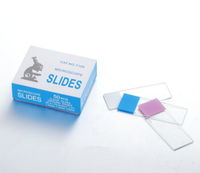 High Quality 7109 Glass Microscope Slides,cut Edges Frosted One End on One Side, Lab Glass Microscope Blades 45 and 90 Corner