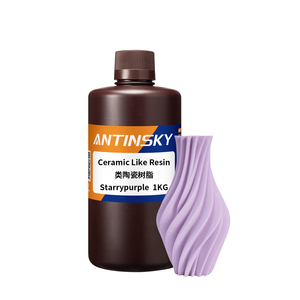 เรซิ่นโฟโตพอลิเมอร์ Antinsky สีขาว เหมือนเซรามิก ทนความร้อน 290 องศาเซลเซียส สำหรับเครื่องพิมพ์ 3 มิติแบบ DLP LCD 405nm น้ำหนัก 1 กก. พร้อมจัดส่งฟรีในสหรัฐอเมริกา - Product Image 2