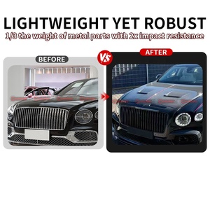 Capot en fibre de carbone sèche satinée style MSY pour Bentley Flying Spur avec couvercle ventilé – Vente en gros directe usine, exportation - Product Image 2