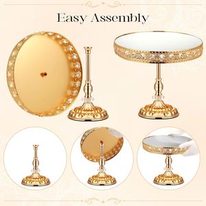 Hot Selling Crystal Eco-Friendly <b>Kitchen</b> Baking Cake and Dessert Decorating Stands with High Quality Cake Tools Dishwasher Safe - Product Image 3