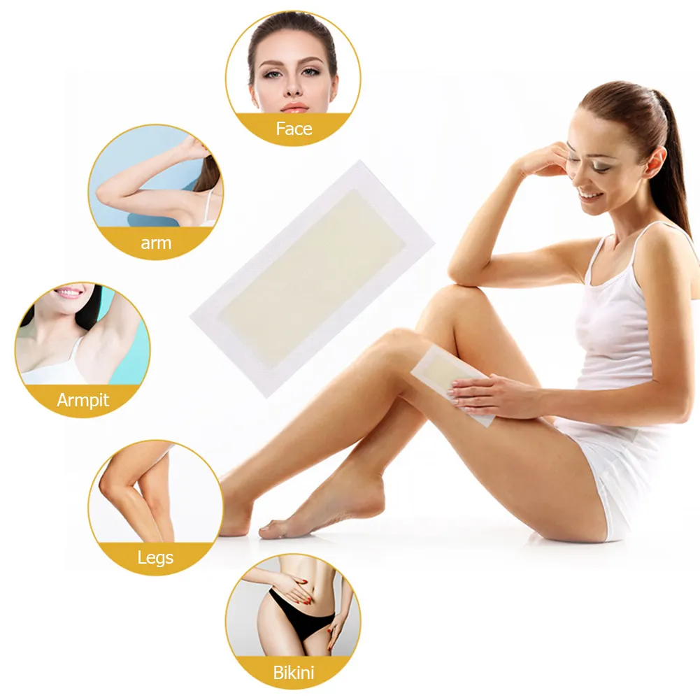 Face Eyebrow Upper Lip Chin Wax paper Depilatory Body Wax hair removal Hypoallergenic All Skin Types wax strips for women