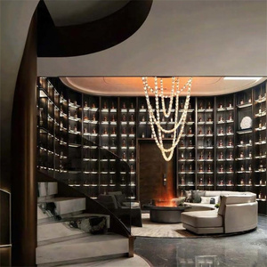 Oem Customized Glass Champagne Display Wine Cellar Home Furniture with Temperature Control Install Cooler <b>Cabinet</b> 2503115 <b>Tall</b> - Product Image 3