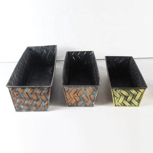 Grande jardinière de jardin rectangulaire <span class=keywords><strong>en</strong></span> acier galvanisé pour fleurs et arbustes <span class=keywords><strong>Pot</strong></span> de fleur <span class=keywords><strong>en</strong></span> fer galvanisé de construction robuste - Product Image 2