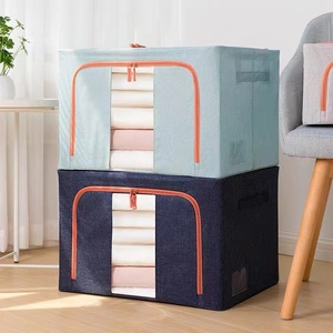 Foldable Storage Bags 100L Blanket Clothes Organization Reinforced Handle Storage Containers for Bedding Comforters Clear Window