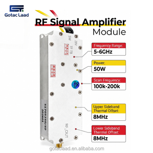 Module amplificateur de signal RF 50W 5-6GHz, amplificateur de puissance GaN anti-FPV, carte de protection de sécurité anti-UAV, boîtier en alliage d'aluminium <span class=keywords><strong>haute</strong></span> performance - Product Image 1