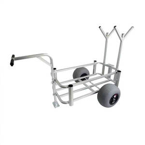 Carrello da pesca di alta qualità con ruota a palloncino leggero in alluminio Deluxe all'aperto carrelli da pesca itineranti per la vendita - Product Image 4