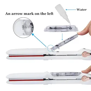 Professionele Stoom Haar Stijltang Keramische Damp Platte Ijzeren Naad Haar Rechttrekken Ijzeren Krultang Stoomboot Haar Styling Tool - Product Image 4